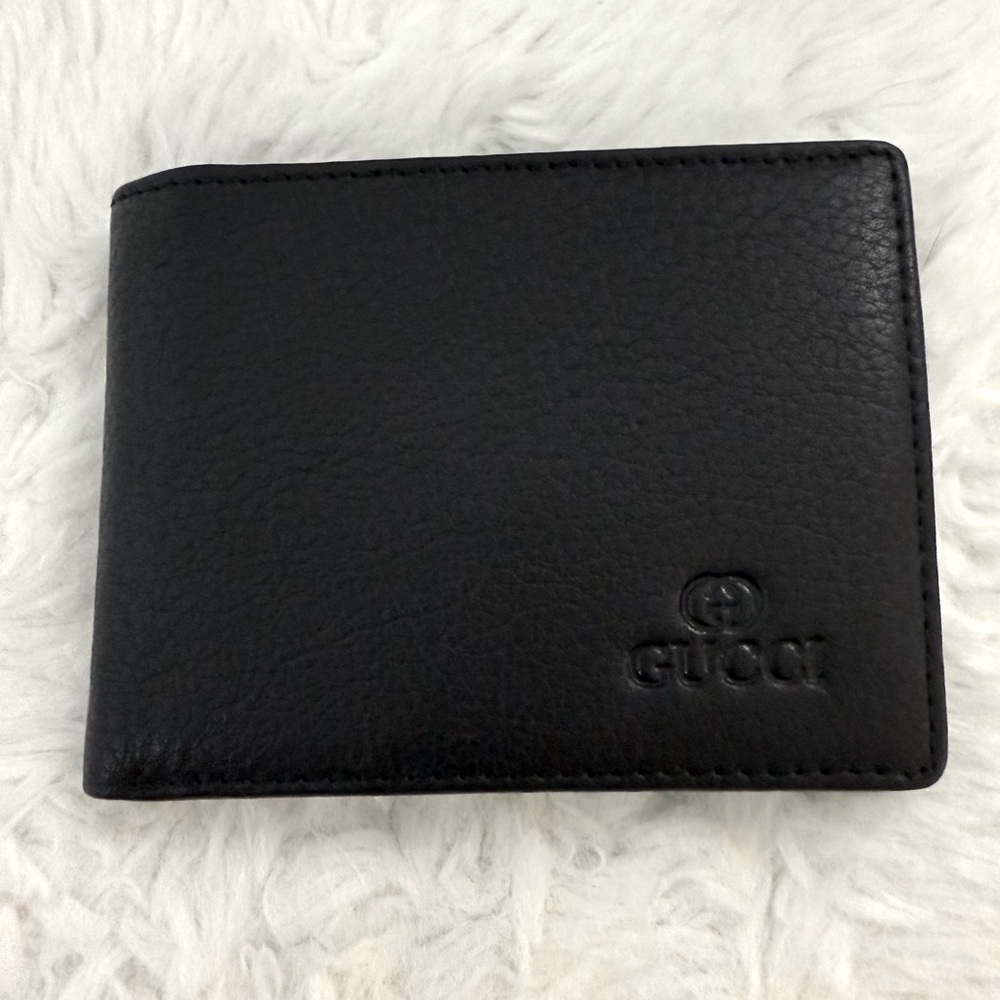 Wallet black leather